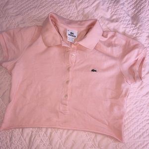 Lacoste cropped polo